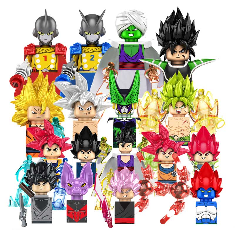 KF6158 Dragon Ball Z Building Blocks Son Goku Broli Gamma Vegeta Anime Cartoon Mini Action Toy Bricks Kids Gift KF6142 KF6165 - TIKIJTRONICS # 0