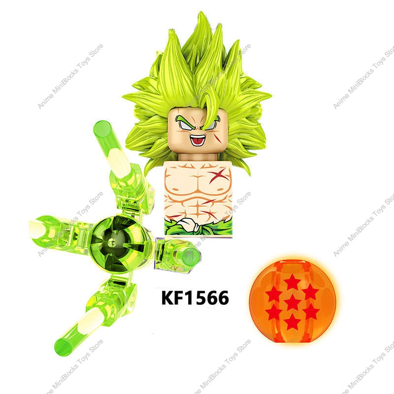 KF6158 Dragon Ball Z Building Blocks Son Goku Broli Gamma Vegeta Anime Cartoon Mini Action Toy Bricks Kids Gift KF6142 KF6165 - TIKIJTRONICS # 0