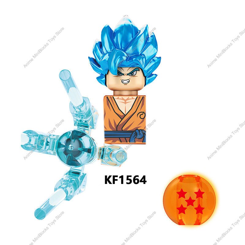 KF6158 Dragon Ball Z Building Blocks Son Goku Broli Gamma Vegeta Anime Cartoon Mini Action Toy Bricks Kids Gift KF6142 KF6165 - TIKIJTRONICS # 0