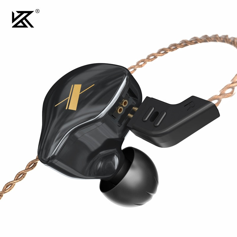 KZ EDX Earphone 1DD Drivers Hybrid HIFI Bass Earbuds In-Ear Monitor Noise Cancelling Sport Earphones - TIKIJTRONICS # 0