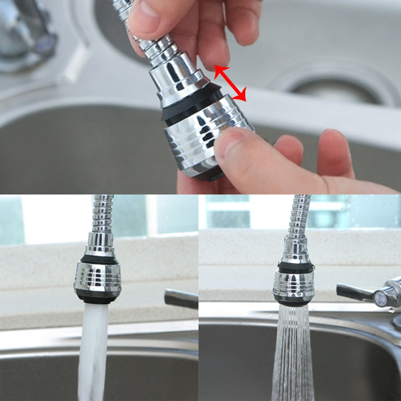 Kitchen Gadgets 2 Modes 360 Rotatable Bubbler High Pressure Faucet Extender Water Saving Bathroom Kitchen Accessories Supplies - TIKIJTRONICS # 0