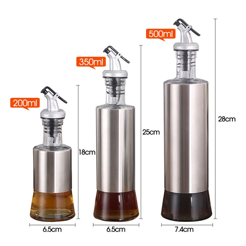 Kitchen Olive Oil Cruet Bottle Vinegar Dispenser Oil Container No-drip Double Wall Cooking Oil Dispensering Bottle Dishwash Safe - TIKIJTRONICS 0 SPECIFICATIONSSize info: 200ml, 350ml, 500mlOrigin: Mainland ChinaModel Number: KK2190623568Material: glassMain material: Stainless steel + glassFeature: Eco-FriendlyFeature: StockedDinnerware Type: Gravy BoatsCertification: CE / EUBrand Name: K2 HOMEApplication: Vinegar, olive oil, soy sauce TIKIJTRONICS  (Store description)