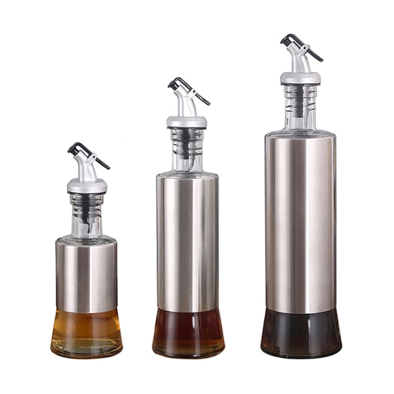 Kitchen Olive Oil Cruet Bottle Vinegar Dispenser Oil Container No-drip Double Wall Cooking Oil Dispensering Bottle Dishwash Safe - TIKIJTRONICS 0 SPECIFICATIONSSize info: 200ml, 350ml, 500mlOrigin: Mainland ChinaModel Number: KK2190623568Material: glassMain material: Stainless steel + glassFeature: Eco-FriendlyFeature: StockedDinnerware Type: Gravy BoatsCertification: CE / EUBrand Name: K2 HOMEApplication: Vinegar, olive oil, soy sauce TIKIJTRONICS  (Store description)