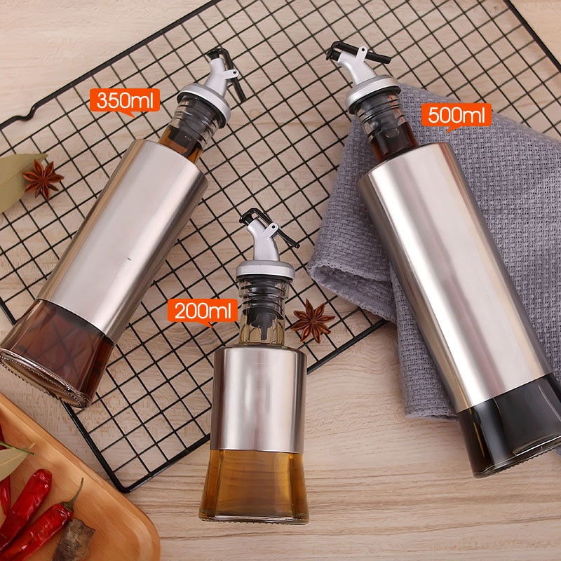 Kitchen Olive Oil Cruet Bottle Vinegar Dispenser Oil Container No-drip Double Wall Cooking Oil Dispensering Bottle Dishwash Safe - TIKIJTRONICS 0 SPECIFICATIONSSize info: 200ml, 350ml, 500mlOrigin: Mainland ChinaModel Number: KK2190623568Material: glassMain material: Stainless steel + glassFeature: Eco-FriendlyFeature: StockedDinnerware Type: Gravy BoatsCertification: CE / EUBrand Name: K2 HOMEApplication: Vinegar, olive oil, soy sauce TIKIJTRONICS  (Store description)