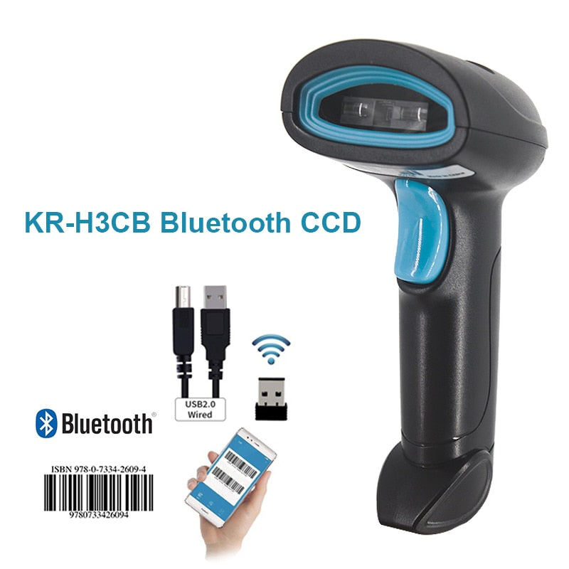 L8BL Bluetooth 2D Barcode Reader And S8 QR PDF417 2.4G Wireless Wired Handheld Barcode Scanner USB Support Mobile Phone iPad - TIKIJTRONICS # 0