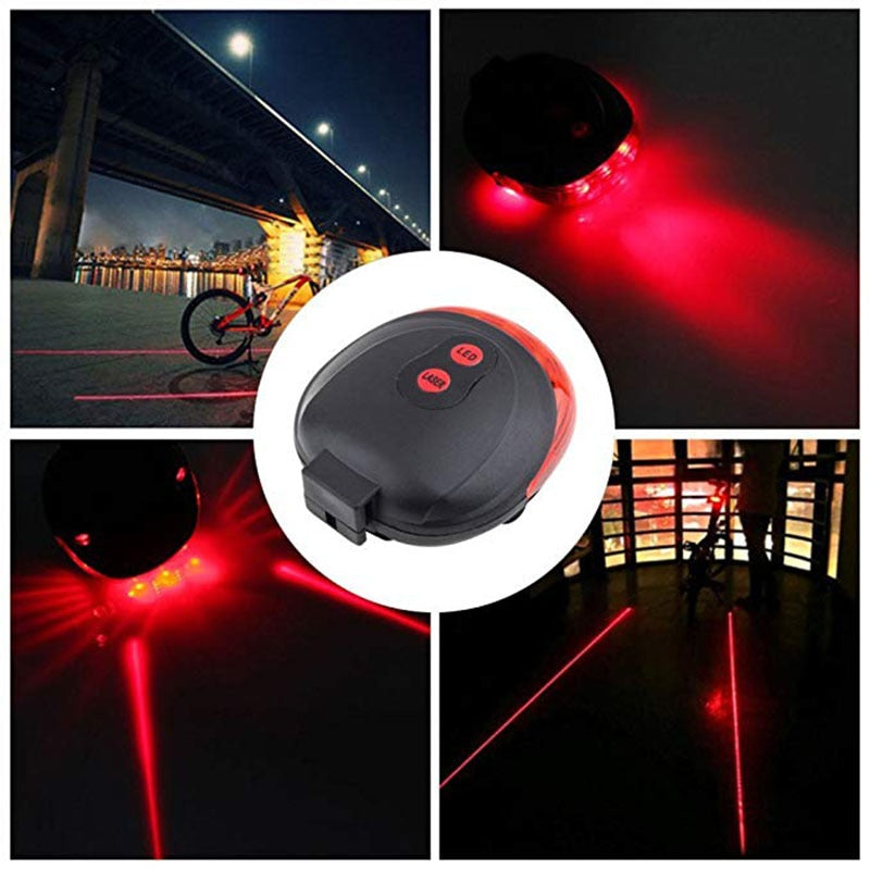 LED Cycling Bicycle Bike Waterproof 2 Laser 5 LED Rear Cycling Bicycle Bike Tail Safety Lamp Warning Flashing Light - TIKIJTRONICS 0 SPECIFICATIONSType: Bike Tail Safety Lamp Warning Flashing LightSize: 75 mm * 80 mm * 30 mmPower Supply: BatteryOrigin: Mainland ChinaMounting Placement: FrameModel Number: YQ017Material: PlasticBrand Name: GTUBIKE TIKIJTRONICS  (Store description)