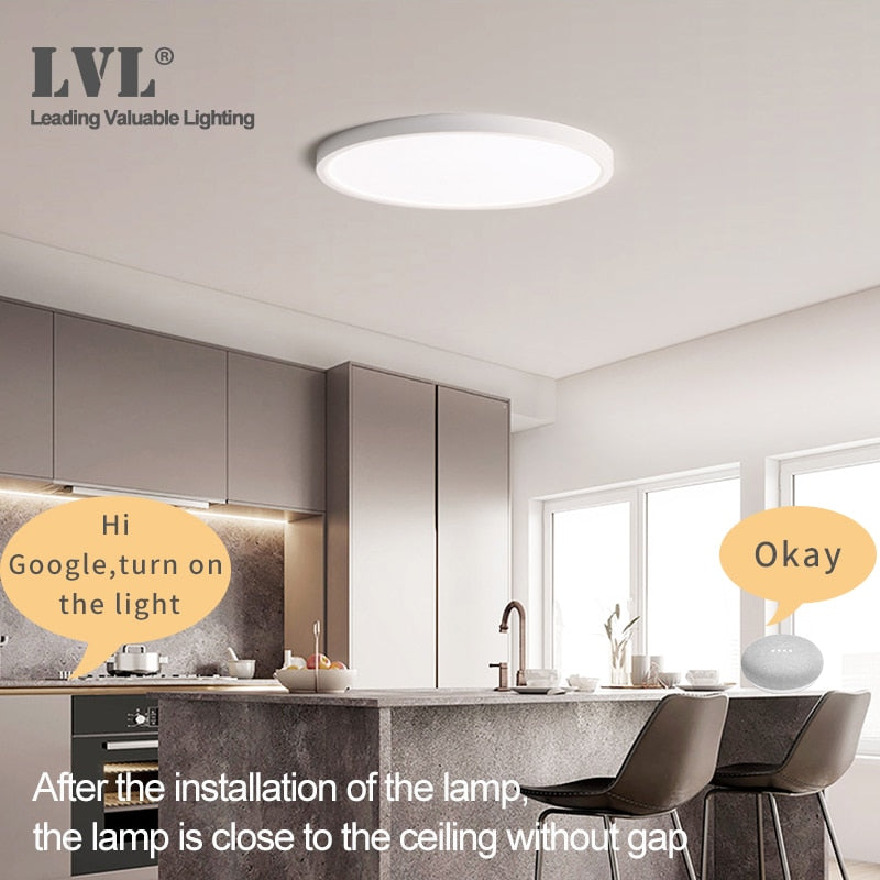 LED Smart Panel Light WiFi App Voice Control Work With Google Home Alexa Echo Ultrathin Surface Mounting LED Panel - TIKIJTRONICS # 0