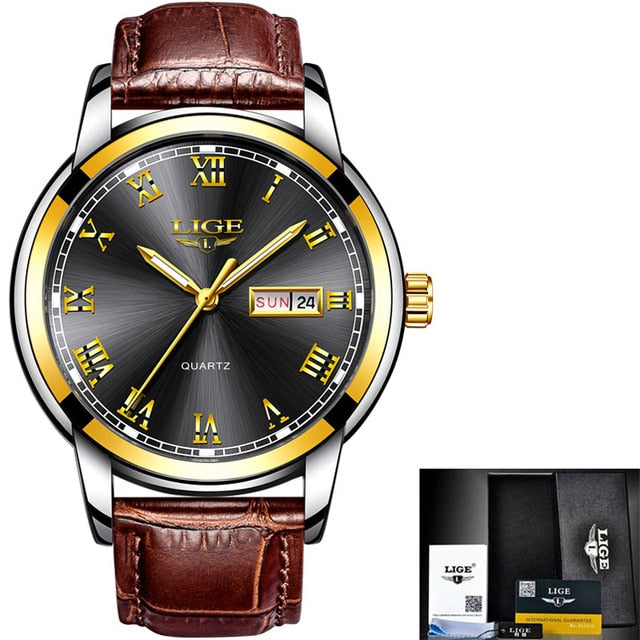 LIGE Fashion Men's Watches Top Brand Luxury Business Watch Man Sport Quartz Chronograph Waterproof Wristwatch Male Reloj Hombre - Premium 0 from TIKIJTRONICS - Just $14.99! Shop now at TIKIJTRONICS