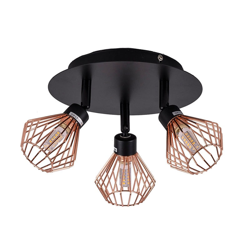 LOFT Modern Black Lustre chandeliers 1/2/3 heads Retro Adjustable G9 Bulb Lamp rotatable creative Art Ceiling luminaire Fixture TIKIJTRONICS