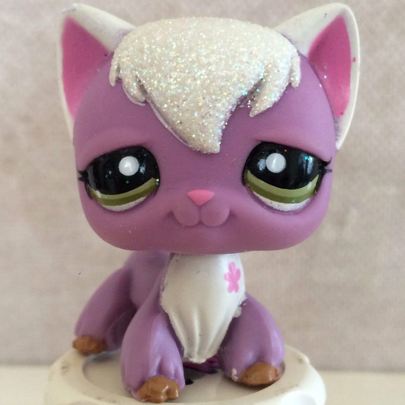 LPS CAT Rare Littlest pet shop Toys Stands Short Hair Cat Original Kitten Husky Puppy Dog Fox Cute Animal Old Bobble head toys TIKIJTRONICS