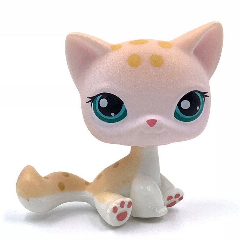 LPS CAT Rare Littlest pet shop Toys Stands Short Hair Cat Original Kitten Husky Puppy Dog Fox Cute Animal Old Bobble head toys TIKIJTRONICS