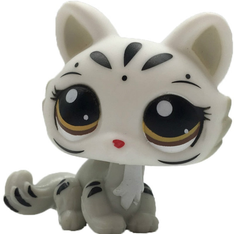 LPS CAT Rare Littlest pet shop Toys Stands Short Hair Cat Original Kitten Husky Puppy Dog Fox Cute Animal Old Bobble head toys TIKIJTRONICS