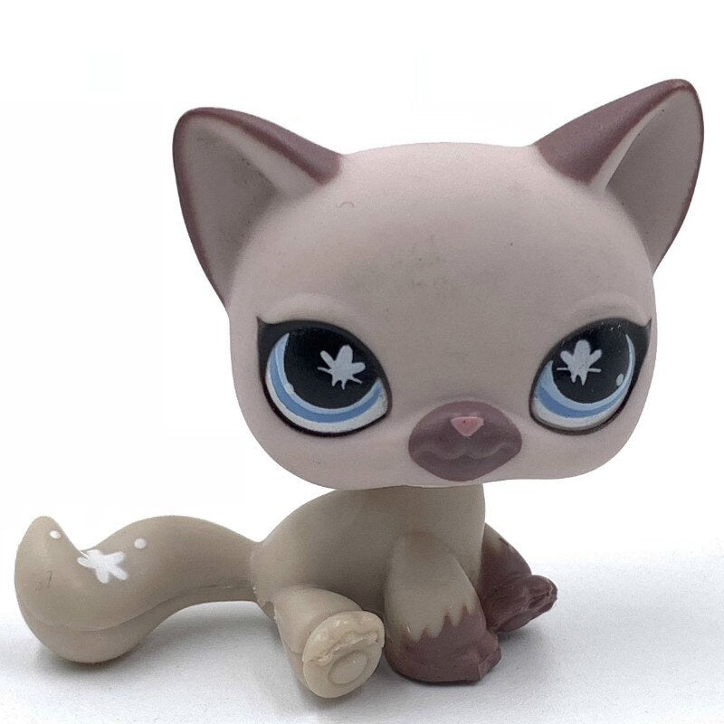 LPS CAT Rare Littlest pet shop Toys Stands Short Hair Cat Original Kitten Husky Puppy Dog Fox Cute Animal Old Bobble head toys TIKIJTRONICS