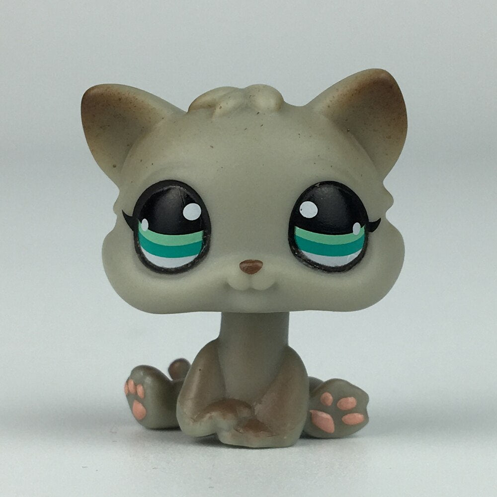 LPS CAT Rare Littlest pet shop Toys Stands Short Hair Cat Original Kitten Husky Puppy Dog Fox Cute Animal Old Bobble head toys TIKIJTRONICS