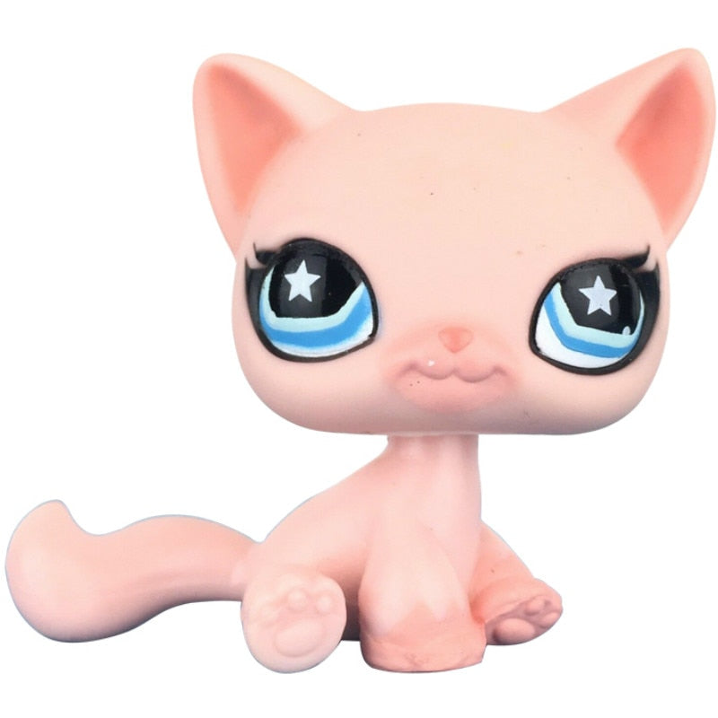 LPS CAT Rare Littlest pet shop Toys Stands Short Hair Cat Original Kitten Husky Puppy Dog Fox Cute Animal Old Bobble head toys TIKIJTRONICS