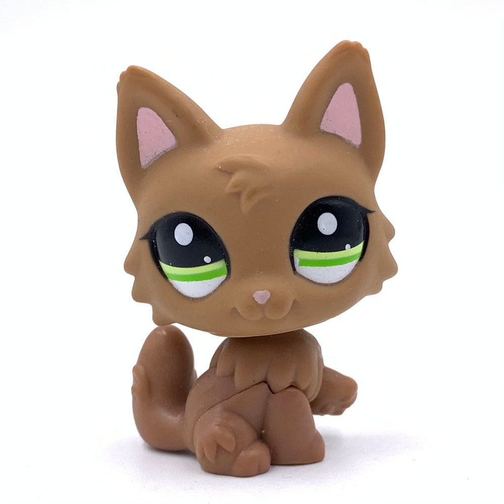 LPS CAT Rare Littlest pet shop Toys Stands Short Hair Cat Original Kitten Husky Puppy Dog Fox Cute Animal Old Bobble head toys TIKIJTRONICS