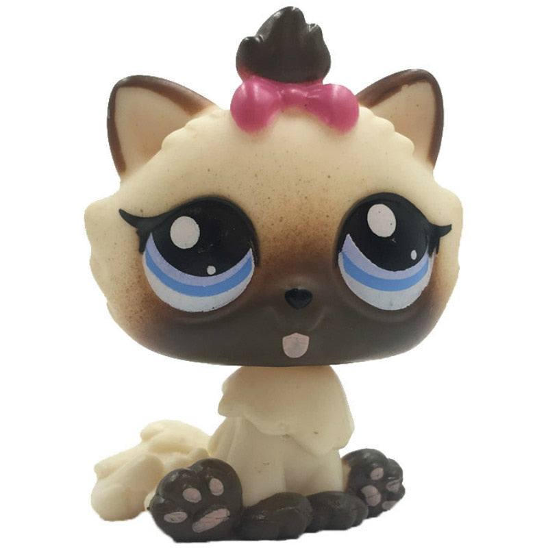 LPS CAT Rare Littlest pet shop Toys Stands Short Hair Cat Original Kitten Husky Puppy Dog Fox Cute Animal Old Bobble head toys TIKIJTRONICS