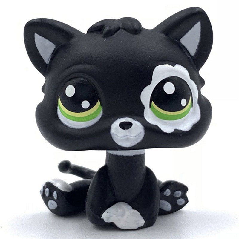 LPS CAT Rare Littlest pet shop Toys Stands Short Hair Cat Original Kitten Husky Puppy Dog Fox Cute Animal Old Bobble head toys TIKIJTRONICS