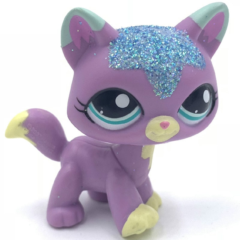 LPS CAT Rare Littlest pet shop Toys Stands Short Hair Cat Original Kitten Husky Puppy Dog Fox Cute Animal Old Bobble head toys TIKIJTRONICS