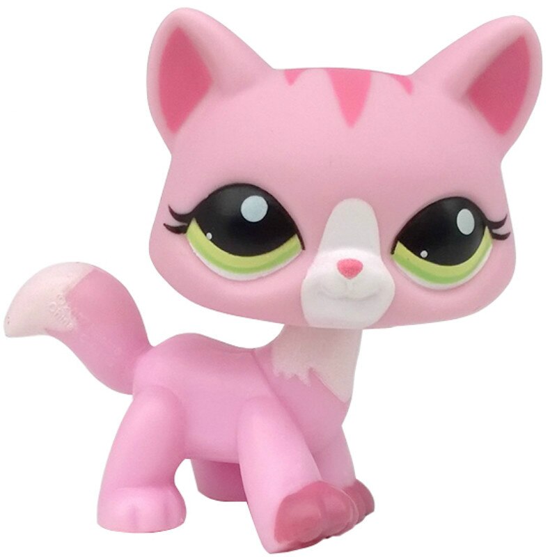 LPS CAT Rare Littlest pet shop Toys Stands Short Hair Cat Original Kitten Husky Puppy Dog Fox Cute Animal Old Bobble head toys TIKIJTRONICS