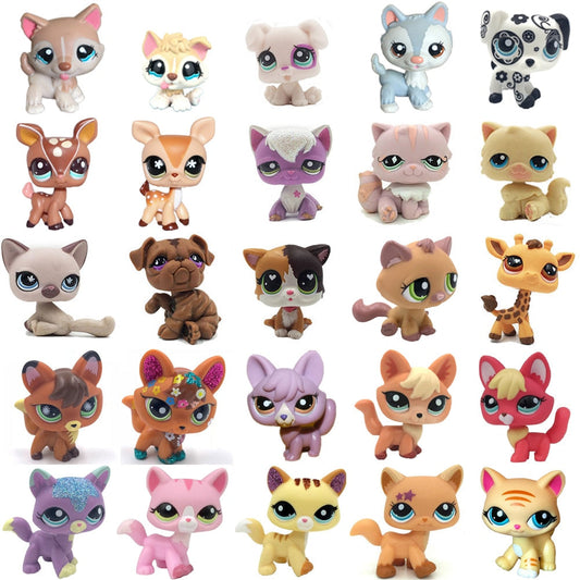 LPS CAT Rare Littlest pet shop Toys Stands Short Hair Cat Original Kitten Husky Puppy Dog Fox Cute Animal Old Bobble head toys - TIKIJTRONICS # 0