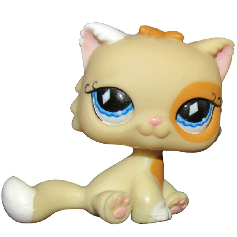 LPS CAT Rare Littlest pet shop Toys Stands Short Hair Cat Original Kitten Husky Puppy Dog Fox Cute Animal Old Bobble head toys - TIKIJTRONICS # 0