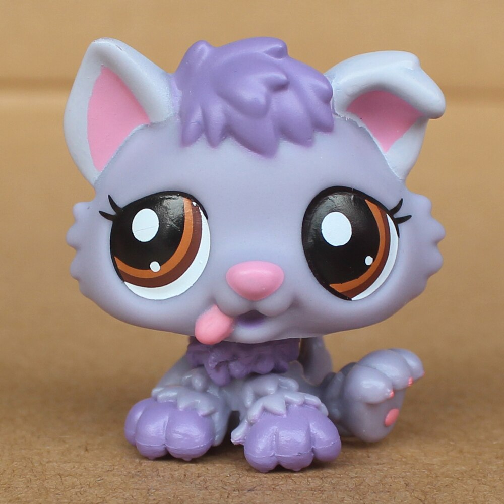 LPS CAT Rare Littlest pet shop Toys Stands Short Hair Cat Original Kitten Husky Puppy Dog Fox Cute Animal Old Bobble head toys - TIKIJTRONICS # 0