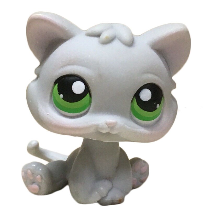 LPS CAT Rare Littlest pet shop Toys Stands Short Hair Cat Original Kitten Husky Puppy Dog Fox Cute Animal Old Bobble head toys - TIKIJTRONICS # 0