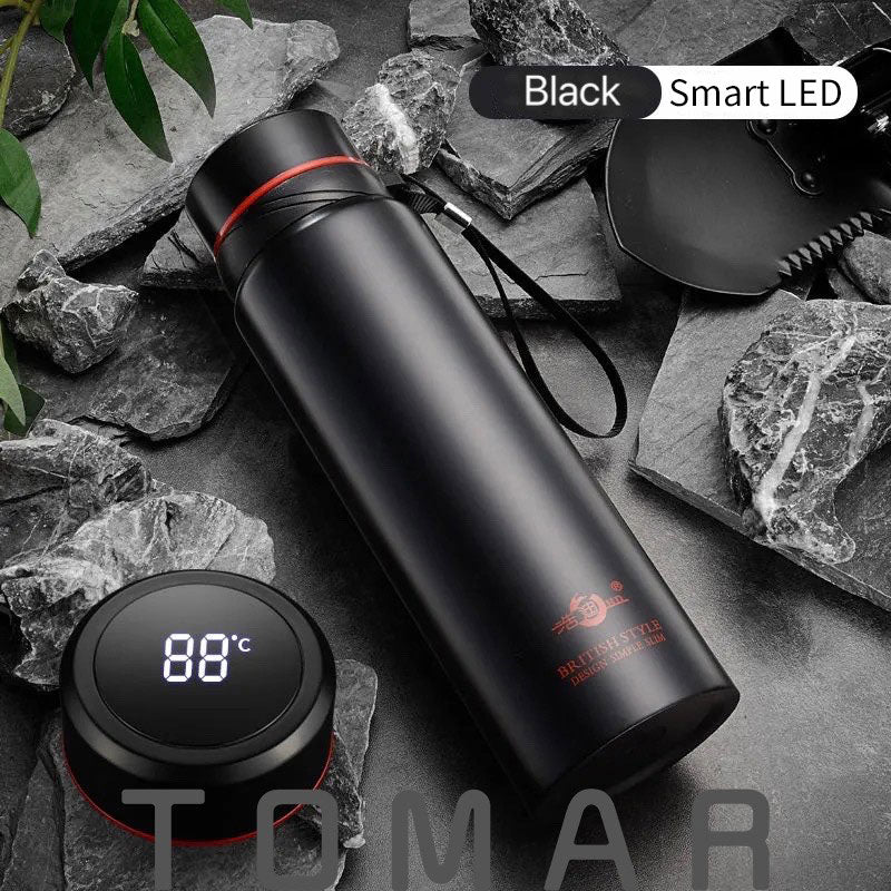 Large Capacity 304 Stainless Steel Vacuum Flask Thermal Bottle for Water,Coffee,With Optional LED, Portable and Ideal,Dropship TIKIJTRONICS