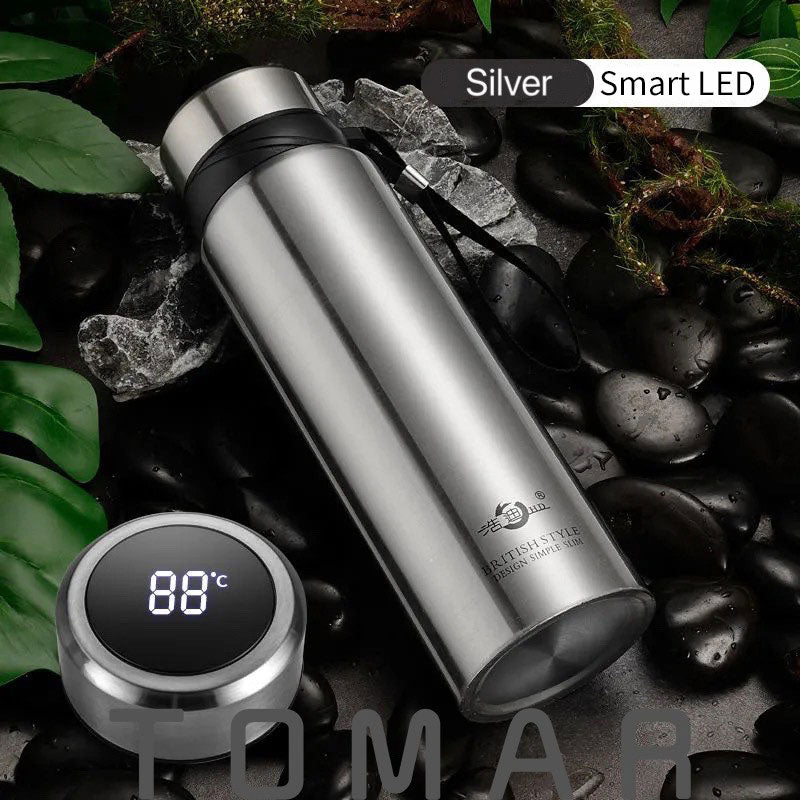 Large Capacity 304 Stainless Steel Vacuum Flask Thermal Bottle for Water,Coffee,With Optional LED, Portable and Ideal,Dropship TIKIJTRONICS