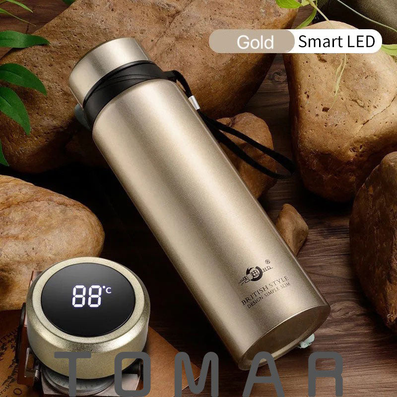 Large Capacity 304 Stainless Steel Vacuum Flask Thermal Bottle for Water,Coffee,With Optional LED, Portable and Ideal,Dropship TIKIJTRONICS