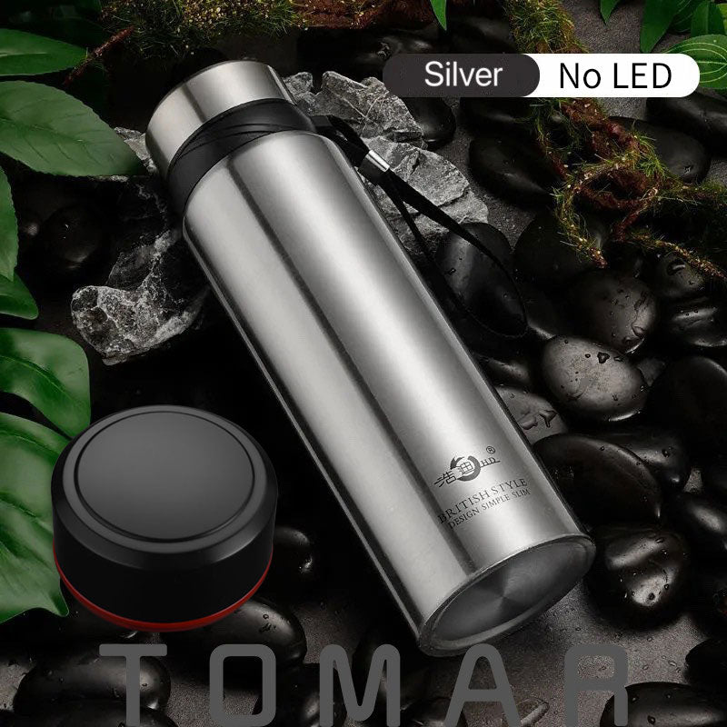 Large Capacity 304 Stainless Steel Vacuum Flask Thermal Bottle for Water,Coffee,With Optional LED, Portable and Ideal,Dropship TIKIJTRONICS