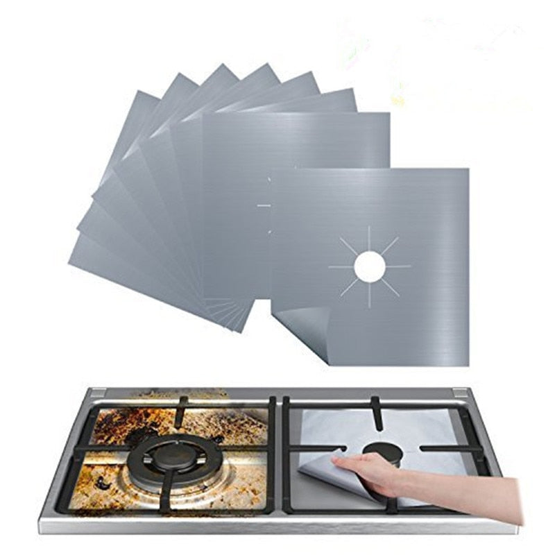 Liner Gas Stove Protector Gas Stove Stovetop Burner Protector Kitchen Accessories Mat Cooker Cover - TIKIJTRONICS 0 SPECIFICATIONSweight: 19gsize: 27*27cmoriginal: chinaname: gas stove protectorcolor: sliver/black/beigeType: Cookware PartsOrigin: Mainland ChinaModel Number: SN453Material: OtherFeature: Eco-Friendly,StockedCookware Parts Type: OtherCertification: CE / EU,CIQ,EEC,LFGB,SGS TIKIJTRONICS  (Store description)