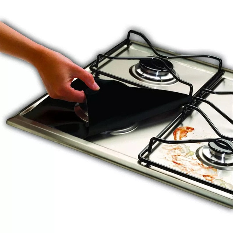 Liner Gas Stove Protector Gas Stove Stovetop Burner Protector Kitchen Accessories Mat Cooker Cover - TIKIJTRONICS 0 SPECIFICATIONSweight: 19gsize: 27*27cmoriginal: chinaname: gas stove protectorcolor: sliver/black/beigeType: Cookware PartsOrigin: Mainland ChinaModel Number: SN453Material: OtherFeature: Eco-Friendly,StockedCookware Parts Type: OtherCertification: CE / EU,CIQ,EEC,LFGB,SGS TIKIJTRONICS  (Store description)