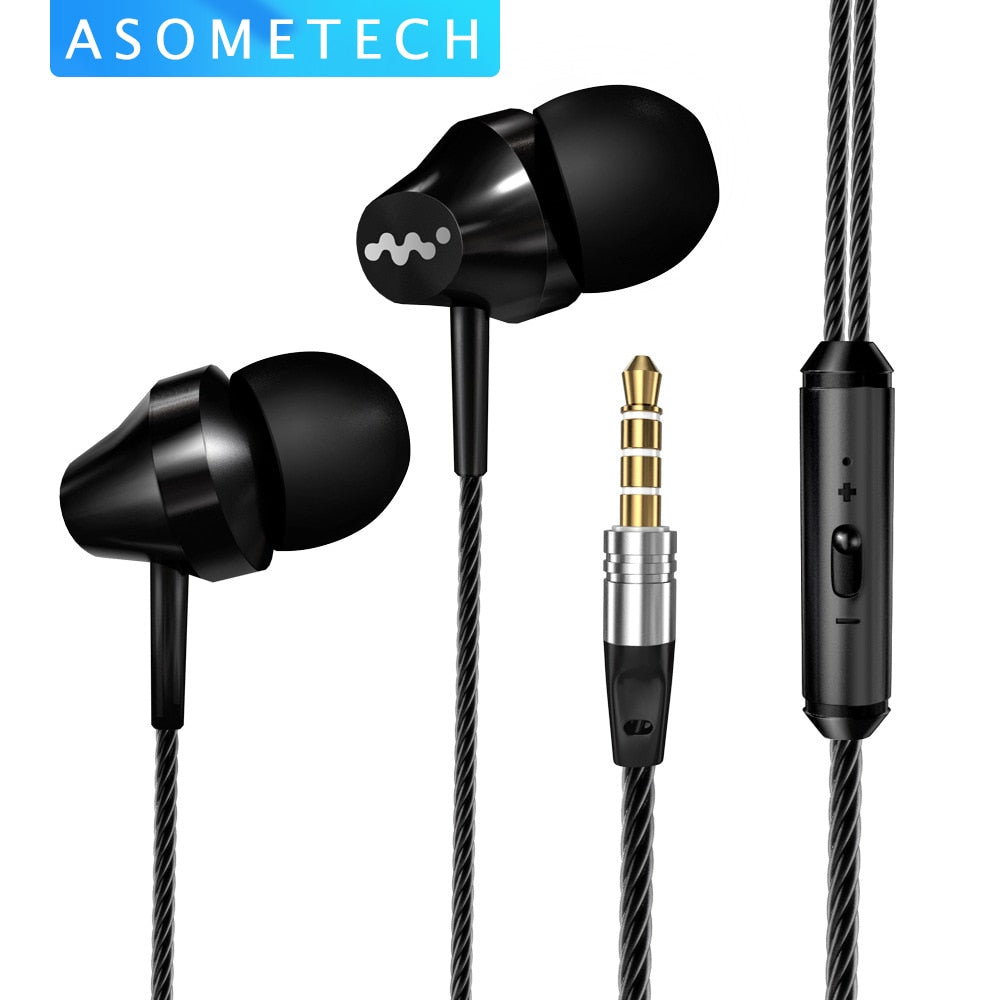 M8 Heavy Bass In Ear Earphone Music Headset with Mic Qulity Earbud Fone De Ouvido for iPhone Samsung Sony HTC Mp3 PC - TIKIJTRONICS # 0