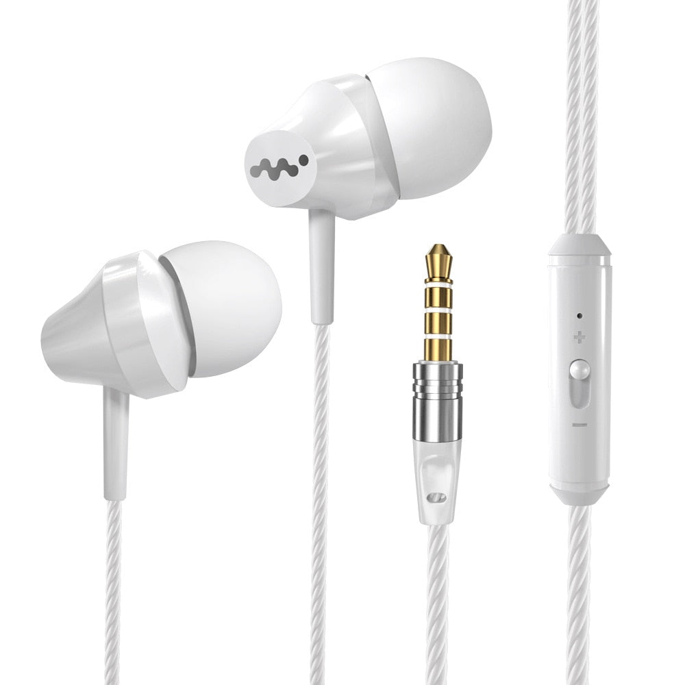 M8 Heavy Bass In Ear Earphone Music Headset with Mic Qulity Earbud Fone De Ouvido for iPhone Samsung Sony HTC Mp3 PC - TIKIJTRONICS # 0