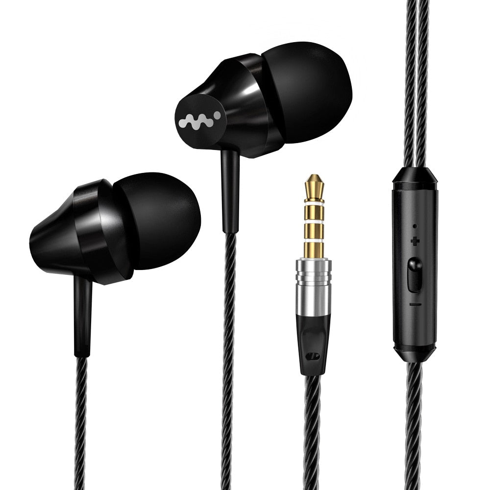 M8 Heavy Bass In Ear Earphone Music Headset with Mic Qulity Earbud Fone De Ouvido for iPhone Samsung Sony HTC Mp3 PC - TIKIJTRONICS # 0