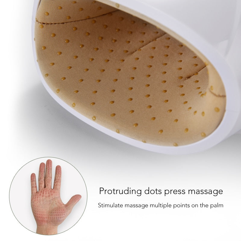 MARESE Wireless Electric Hand Massager Device Palm Finger Acupoint with Air Compression Massage with Heat For Women Beauty Gift - TIKIJTRONICS # 0