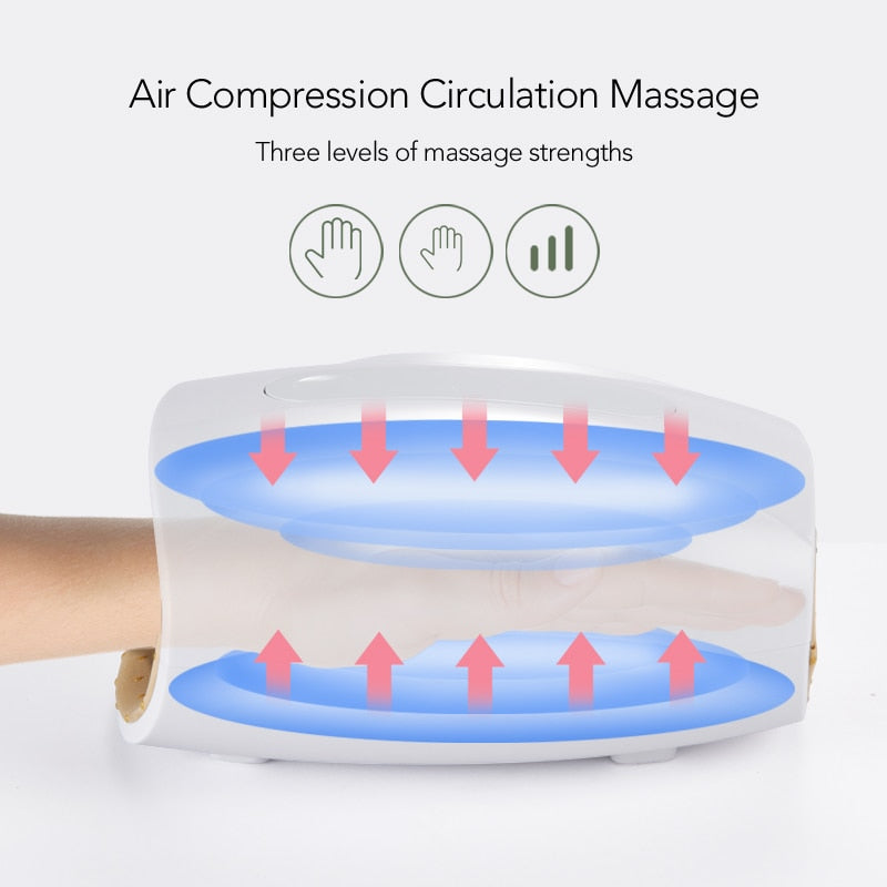 MARESE Wireless Electric Hand Massager Device Palm Finger Acupoint with Air Compression Massage with Heat For Women Beauty Gift - TIKIJTRONICS # 0