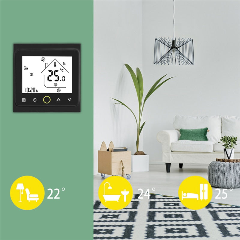 MOES WiFi Water/Electric Floor Heating Thermostat Gas Boiler Temperature Controller Smart Alexa tuya Google Voice zigbee Control - Premium 0 from TIKIJTRONICS - Just $26.12! Shop now at TIKIJTRONICS