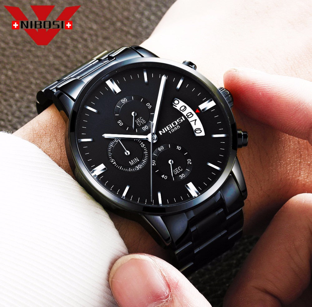 Men Watch Top Brand Men's Watch Fashion Watches Relogio Masculino Military Quartz Wrist Watches Hot Clock Male Sports NIBOSI TIKIJTRONICS