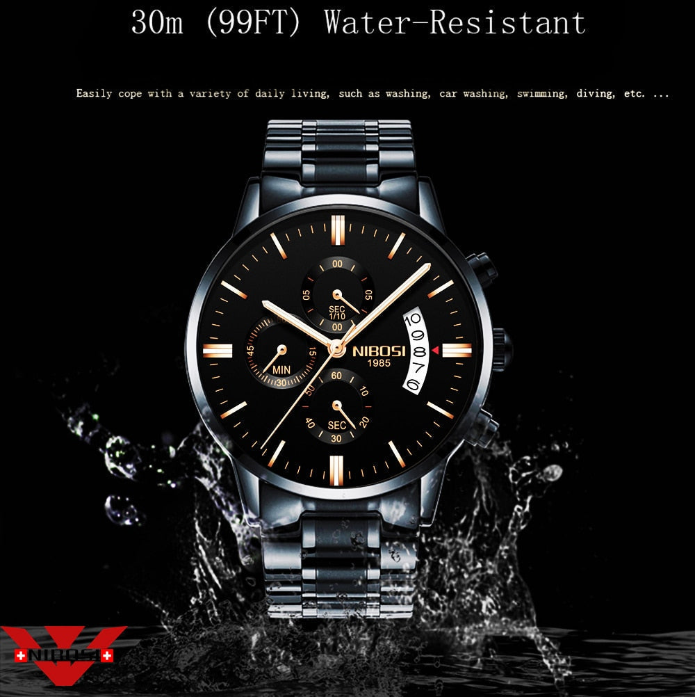 Men Watch Top Brand Men's Watch Fashion Watches Relogio Masculino Military Quartz Wrist Watches Hot Clock Male Sports NIBOSI TIKIJTRONICS