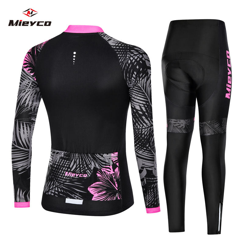 Mieyco Anti-UV Spring Women Cycling Set Polyester Bicycle Cycling Wear Cycling Bike Clothes Cycling Jersey Set ciclismo feminino - TIKIJTRONICS # 0