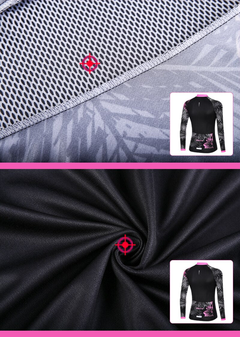 Mieyco Anti-UV Spring Women Cycling Set Polyester Bicycle Cycling Wear Cycling Bike Clothes Cycling Jersey Set ciclismo feminino - TIKIJTRONICS # 0