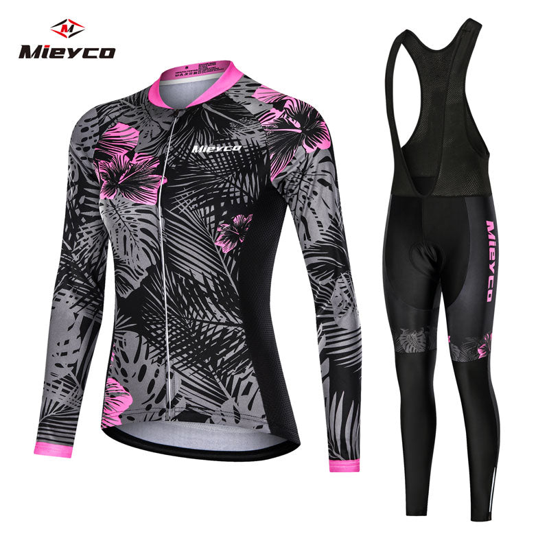 Mieyco Anti-UV Spring Women Cycling Set Polyester Bicycle Cycling Wear Cycling Bike Clothes Cycling Jersey Set ciclismo feminino - TIKIJTRONICS # 0