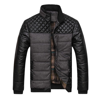 Mountainskin Brand Men's Jackets and Coats 4XL PU Patchwork Designer Jackets Men Outerwear Winter Fashion Male Clothing SA004 - Premium 0 from TIKIJTRONICS - Just $25.49! Shop now at TIKIJTRONICS