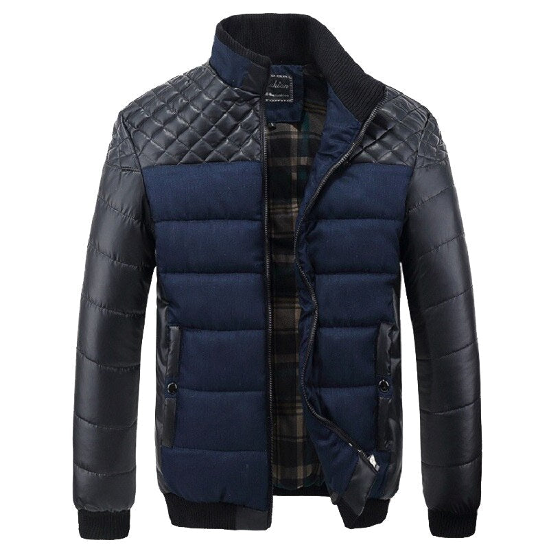 Mountainskin Brand Men's Jackets and Coats 4XL PU Patchwork Designer Jackets Men Outerwear Winter Fashion Male Clothing SA004 - Premium 0 from TIKIJTRONICS - Just $25.49! Shop now at TIKIJTRONICS