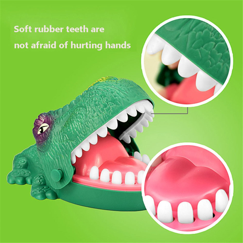 Mouth Dentist Bite Finger Game Toy Funny Dinosaur Pulling Teeth Bar Games Toys For Children  Interactive Novelty Gag Trick Jokes - TIKIJTRONICS # 0