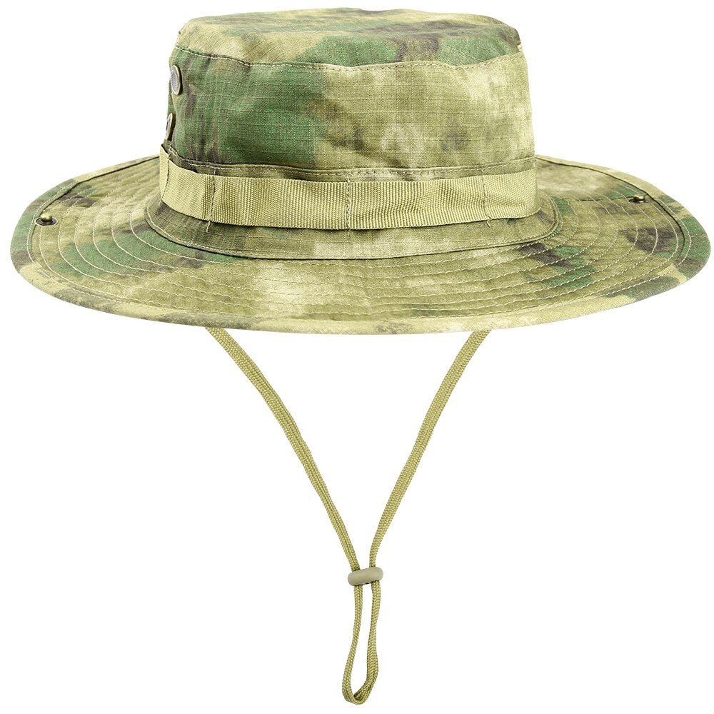 Multicam Tactical Airsoft Sniper Camouflage Bucket Boonie Hats Nepalese Cap SWAT Army Panama Military Accessories Summer Men - TIKIJTRONICS # 0