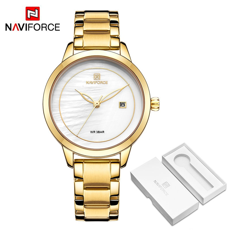 NAVIFORCE Top Brand Luxury Women Watches Waterproof Fashion Ladies Watch Woman Quartz Wrist Watch Relogio Feminino Montre Femme - TIKIJTRONICS # 0